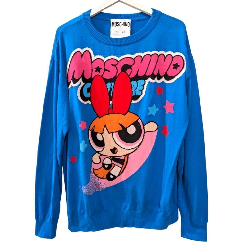 Rare Moschino X Powerpuff Girls Blossom Blue Print Cr… - Gem